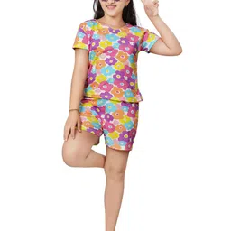 Ninos Dreams Girls Printed Shirt with Shorts-image-80