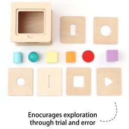 Intellibaby Wooden Hide & Seek Shape Box Level 8 - Multicolor image 5