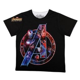 Marvel by Wear Your Mind Boys Black Printed Round Neck T-shirt-picture-47