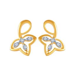P.C. Chandra Jewellers 14 kt Gold & Diamond Earrings-picture-9