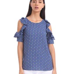 U.S. Polo Assn. True Navy Printed Top-picture-39