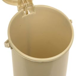 Kuber Industries Beige & Brown 2 Pcs Swinging Lid Wet & Dry Dustbin 10 L image 5