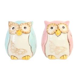 Chumbak Owl Be There For You Blue & Pink Salt & Pepper Shakers - Set of 2-image-71