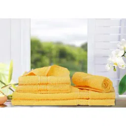 LORENA [6pc] 100% Cotton Super-Soft Terry Towels -2pc Hand, 4pc Face (d`ross) solid-multi-image-32