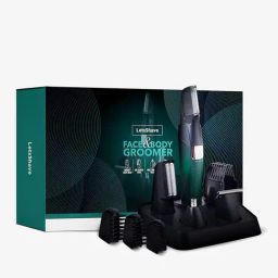 LetsShave Rechargeable Cordless Grooming Kit For Men (Green/Black)-image-67