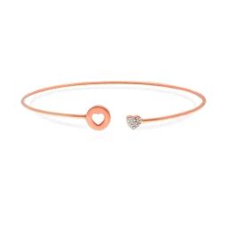 Malabar Gold and Diamonds 18k Gold Heart Bangle for Women-picture-17