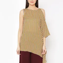 Carlton London Multicolor Striped Top-image-18