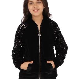 Cutecumber Kids Black Embellished Sweatshirt-image-59