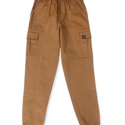 Gini & Jony Boys Brown Cotton Regular Fit Trousers-image-66