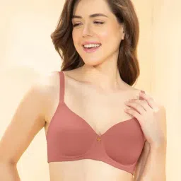 Amante Pink Regular Fit Solid T-Shirt Bra-picture-39