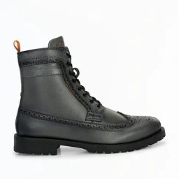 Alberto Torresi Men's Grey Brogue Boots-image-20
