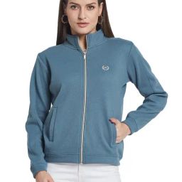 METTLE Blue Solid Regular Fit Sweatshirt-picture-27