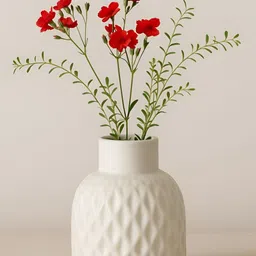 GLOBALLY INDIAN Diamond Weave Ceramic Vase-image-10