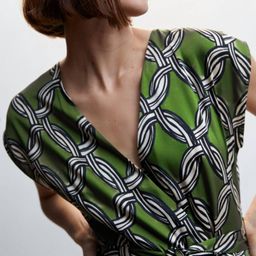 MANGO Printed Basic Jumpsuit with Belt image 2