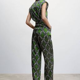 MANGO Printed Basic Jumpsuit with Belt image 3
