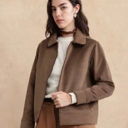 RAREISM Tan Tweed Solid Long Sleeves Jacket-25