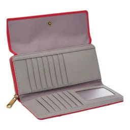 Fossil Jori Red Small Leather Wallet image 3