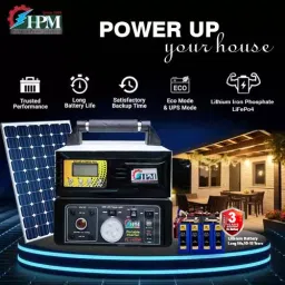 HPM 1000 VA Rated Power Portable Invertor Generator In-Build Lithium Ion Phosphate LiFePo4 100 Ah, PL-1450W image 2