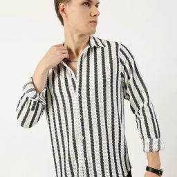 Thomas Scott White Slim Fit Textured Shirt-picture-37