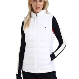 TOMMY HILFIGER White Polyamide Solid Sleeveless Jacket-picture-49