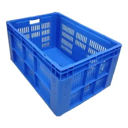 SALH 76 L Blue Plastic Crate 650 × 450 × 315 mm, SI 650450315 - 76-32