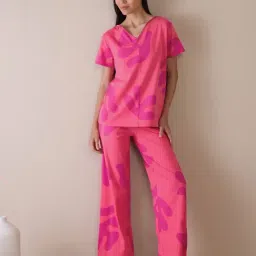 Sweet Dreams Women Printed Pyjama Set-image-87