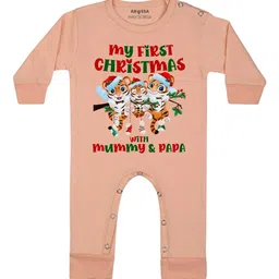 Arvesa My First Christmas Printed Bodysuit-image-58