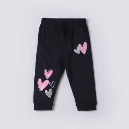 Juniors by Lifestyle Girls Blue Cotton Print Track Pants-image-70