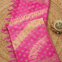 Soch Pink Poly Silk Printed Dupatta-picture-23