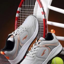 Asian Men's Grey Running Shoes-image-38