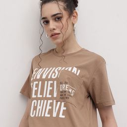 The Roadster Life Co. Typography Printed Drop-Shoulder Sleeves Boxy T-shirt-image-5