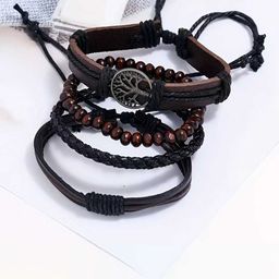 Bling Queen Set Of 4 Wraparound Bracelets-48
