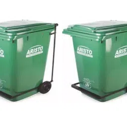 ARISTO 120 L Green Plastic Bucket Bin (Pack of 2)-21