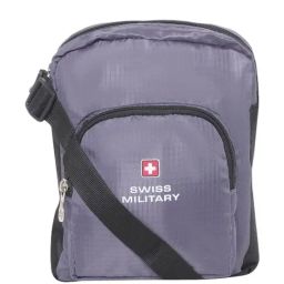 Swiss Military Grey Solid Cross Body Bag-image-74