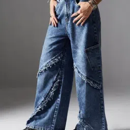 Miss Chase Blue Solid Jeans-picture-42