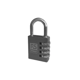 RS PRO Combination Aluminium Combination Padlock, 6 mm Shackle, 40 mm Body Model No 1963970-image-73