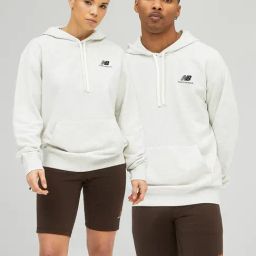 New Balance Grey Melange Comfort Fit Unisex Hooded Sweatshirt-image-23