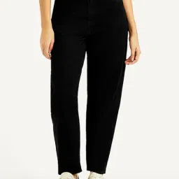 Levi's Black Cotton Loose Tapered Fit Jeans-picture-43