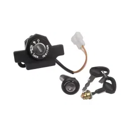 Deutsche Cylindrical Ignition Lock Kit for Bajaj Platina 125 Dtsi Es Set of 3 DEUS-0436KC-38