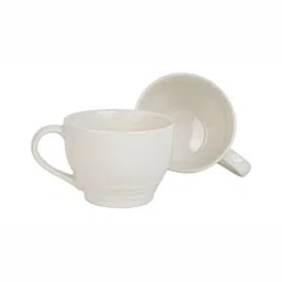 BODHI HOUSE White Solid Ceramic Glossy Cups Set of Cups and Mugs-image-46