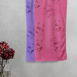Myntra Elegant Homes Kids Purple & Blue 2 Pieces Printed Cotton 300 GSM Bath Towels-image-35