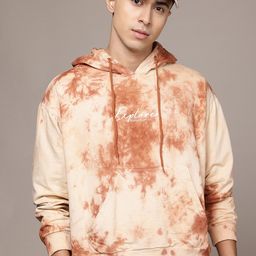 The Roadster Lifestyle Co. Tie-Dye Printed Hooded Sweatshirt-picture-48