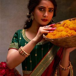 Anouk Embellished Beads and Stones Saree-image-5