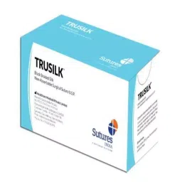 Trusilk 12 Foils 2 USP Black Braided Non Absorbable Silk Suture without Needle Box S 216-image-7
