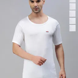 LUX PARKER Pack Of 6 Round Neck Pure Cotton Ultrasoft Vests PARKER_WH_RNS_6PC-image-62