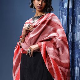 Taavi Woven Design Pure Cotton Ikat Dupatta-picture-25