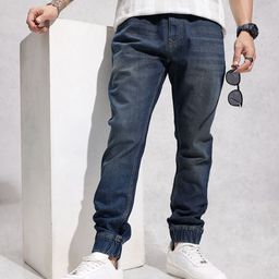 WROGN Men Light Fade Stretchable Jogger Jeans-image-91
