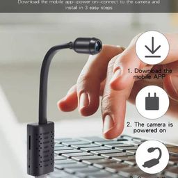 WiFi 1080p FHD Camera with Live View Audio Video Recording, Work with Power Only, Easy to use, App - V380 Pro. image 4