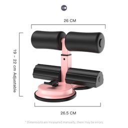 DYRROTH Upgraded Sit Up Bar Floor, Portable Sit Up Exercise Equipment with 2 Strong Suction Cups and Adjustable Foot Holder, Abs Master Assistant Device for Home Workout (Black) image 5
