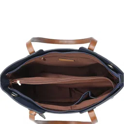 Mast & Harbour Structured Tote Bag with Tasselled image 5
